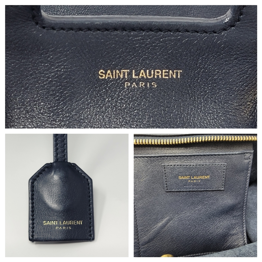 SAINT LAURENT YSL Cabas Leather Crossbody Bag - Picture 6 of 16